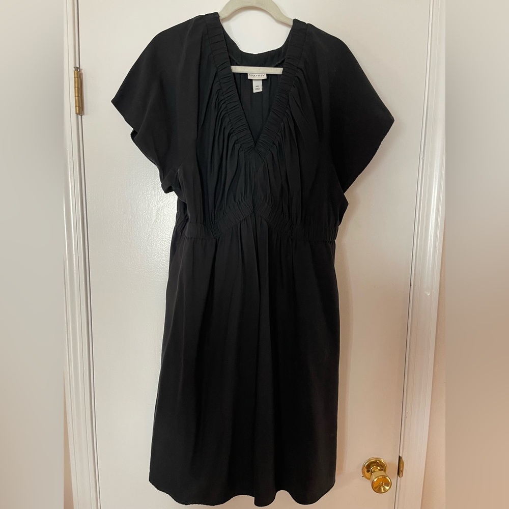 Ava Viv Black Midi Dress